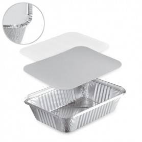 Lot barquette alu 1 kg + couvercle par 25pcs
