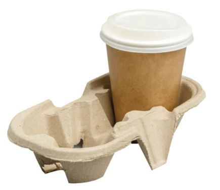 Pièce support gobelet biodégradable