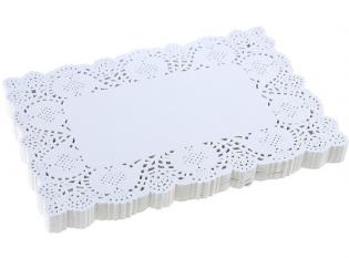 Pièce dentelle en papier rectangle