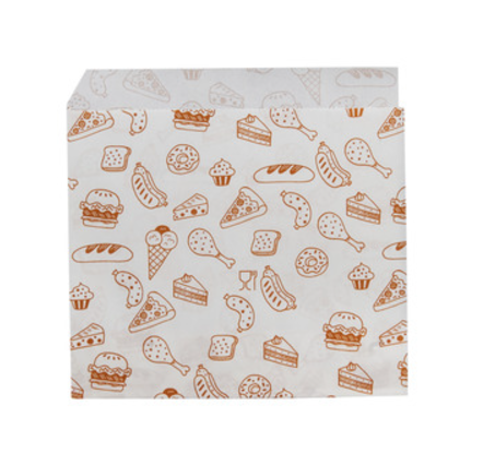 Lot emballage crêpe motif par 100pcs