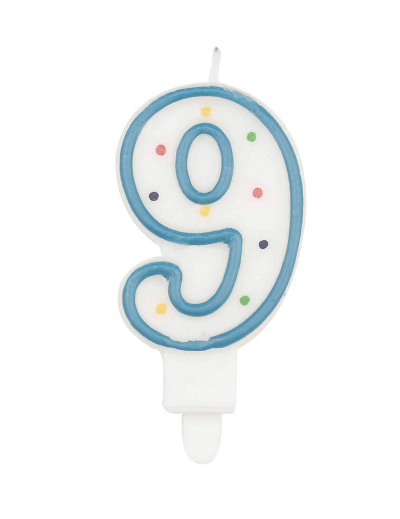 Pièce bougie en chiffre n°9