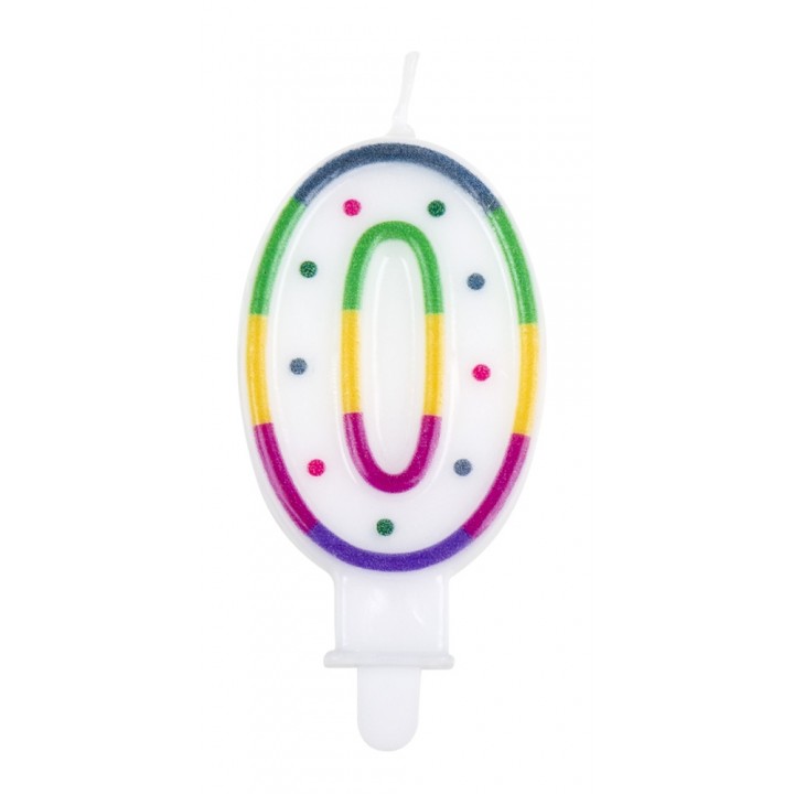 Pièce bougie en chiffre n°0