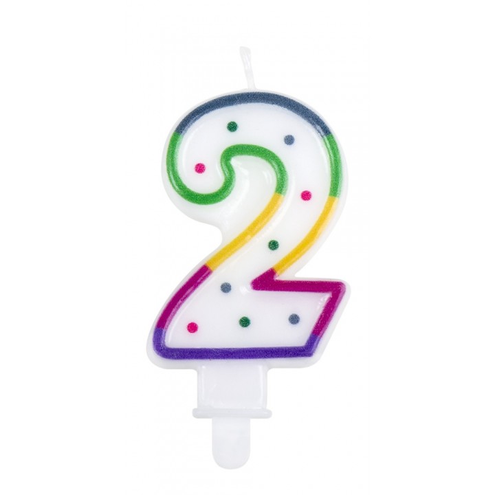 Pièce bougie en chiffre n°2