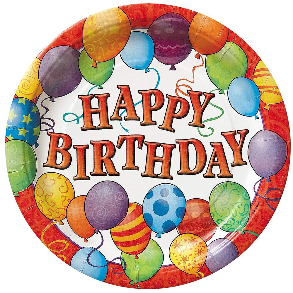 Paquet assiette anniversaire pm- 10pcs