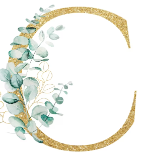 Pièce lettre dorée C