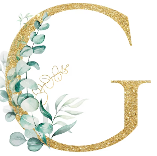 Pièce lettre dorée G