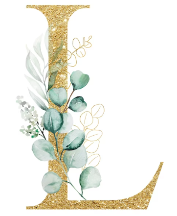 Pièce lettre dorée L