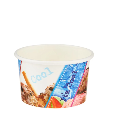 Paquet pot à glace 2boules 120ml - 50pcs