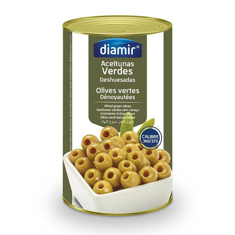 Pot olive verte dénoyauté - 5kg par unité