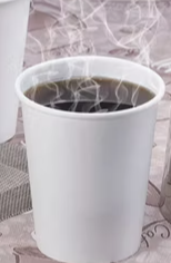 Paquet gobelet café blanc 12oz - 25pcs