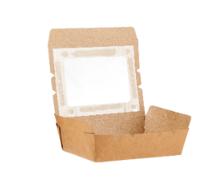 Lot barquette kraft195W - 195x140x65mm par 10pcs