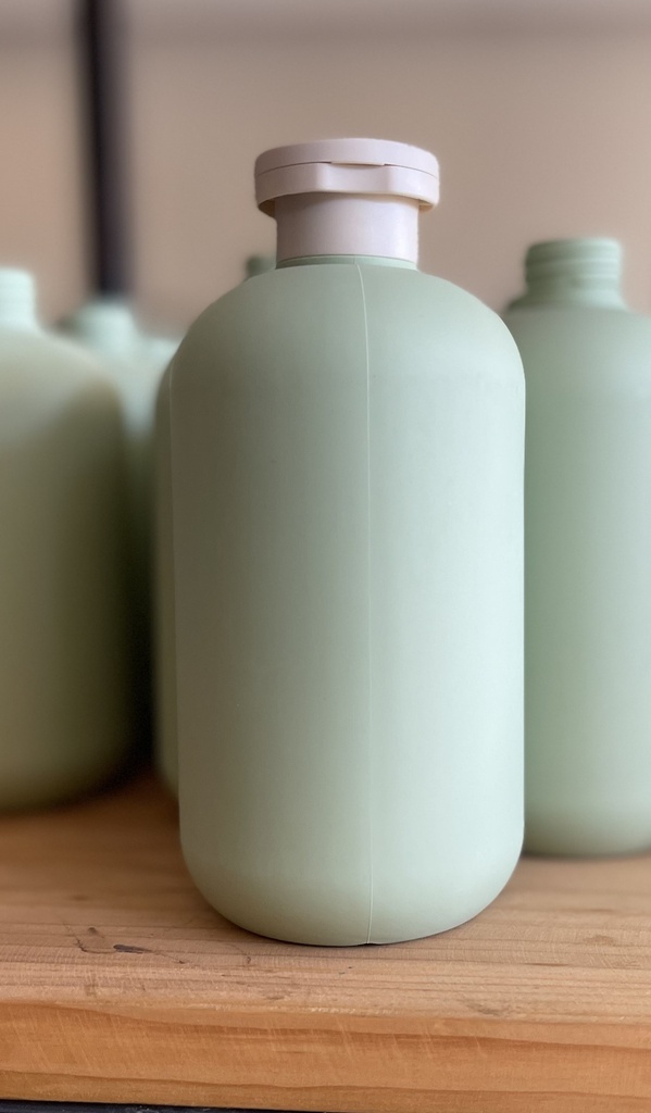 Bouteille verte givré crème/savon liquide 500ml par 10pcs