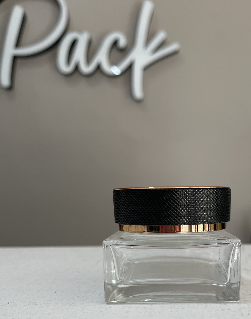 Pot crème en verre carré 30g par 10pcs