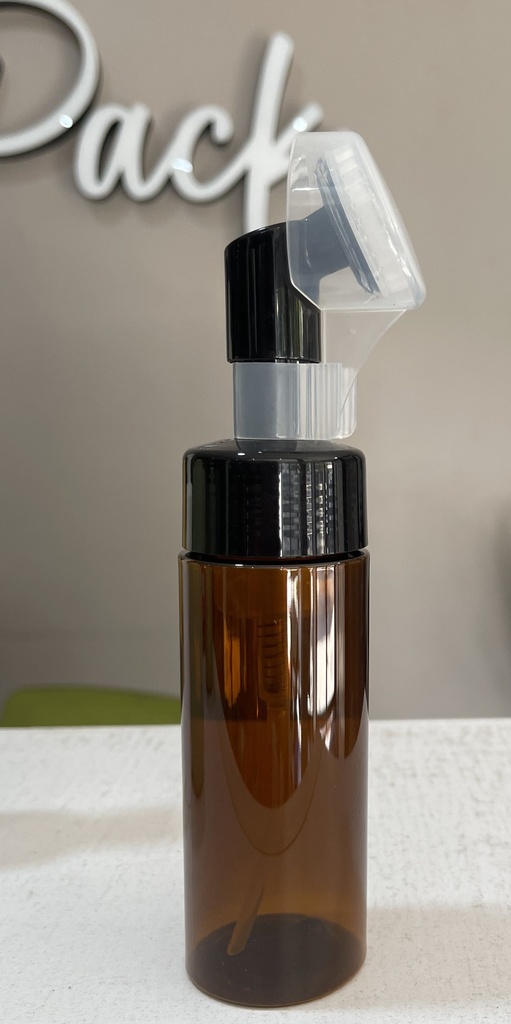 Bouteille moussante ambrée 150ml par 10pcs