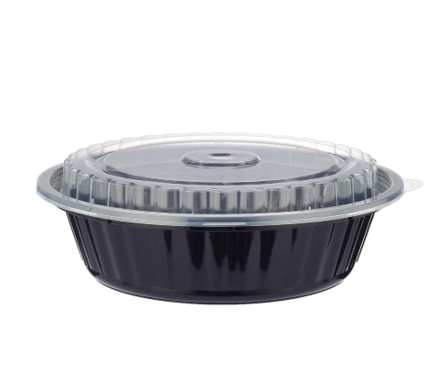 Pièce bol rond noir avec trait 960ml par 10pcs