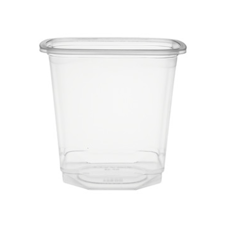 Pièce pot transparent carré 720ml par 10pcs