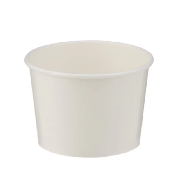 Paquet de pot à glace 2 boules blanc