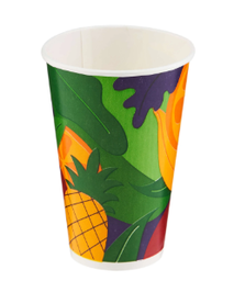 [PJC16BHP] Paquet gobelet à jus papier 16oz - 50pcs + couv