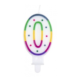 Pièce bougie en chiffre n°0