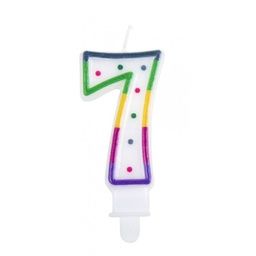 Pièce bougie en chiffre n°7