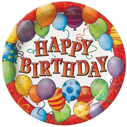 Paquet assiette anniversaire pm- 10pcs