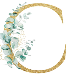 Pièce lettre dorée C