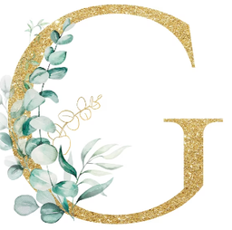 Pièce lettre dorée G