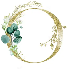 Pièce lettre dorée O