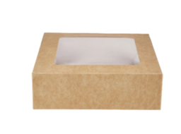 [CKSB10W] Pièce boite à gâteau d'une part - 10.5x10.5x5 cm