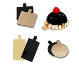 Pièce semelle à gâteau individuel : rectangle