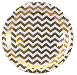 Paquet assiette gold - 25pcs