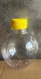 Pièce bouteille plastique vide ronde 250ml par 12pcs