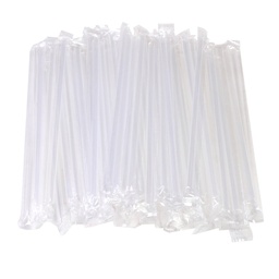 [CHINE] Paquet paille plastique bubble protégée par 100pcs