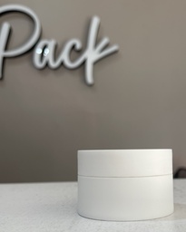 Pot crème plastique blanc 50g par 10pcs