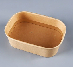 [KRC500] Pièce barquette kraft rectangle 500ml par 10pcs