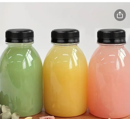 Bouteille à jus lisse 250ml par 10pcs