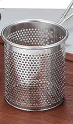 Panier à frites rond argent unité