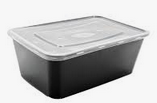 Barquette chaleur noir 1000ml par 10pcs