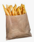 Sachet frite en papier kraft/100pcs