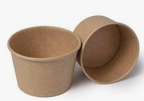 Pot à glace en carton kraft 8oz-25pcs