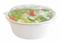 [PAP500NEUTRE] Bol salade en carton blanc 500ml avec cv/10pcs
