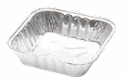 [011S250] Barquette alu rect 250gm/10pcs