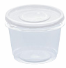 [052TPF300T] Pot rond en plastique 300ml+CV/10PCS